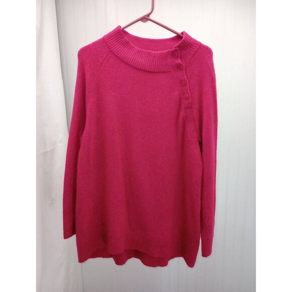 Talbots pink magenta sweater. Size large. - Picture 1 of 4